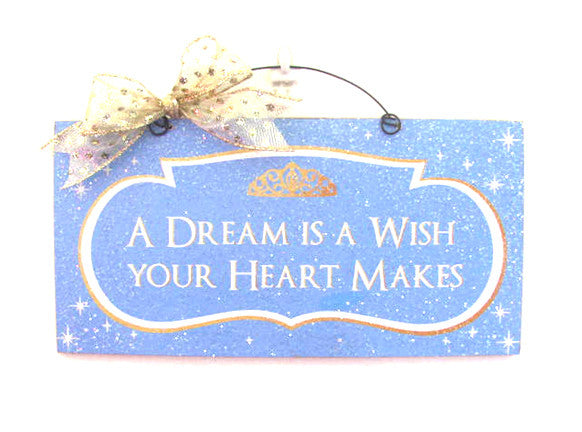 Cinderella inspired sign. Custom option.