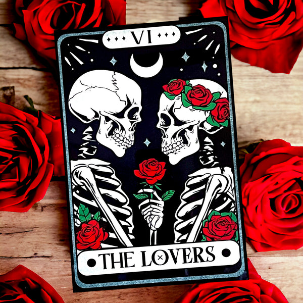 Lovers Tarot Card Metal sign.