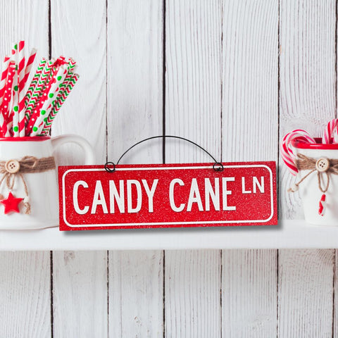 GINGERBREAD DR sign 3.5x12 inches. Wood or metal option.