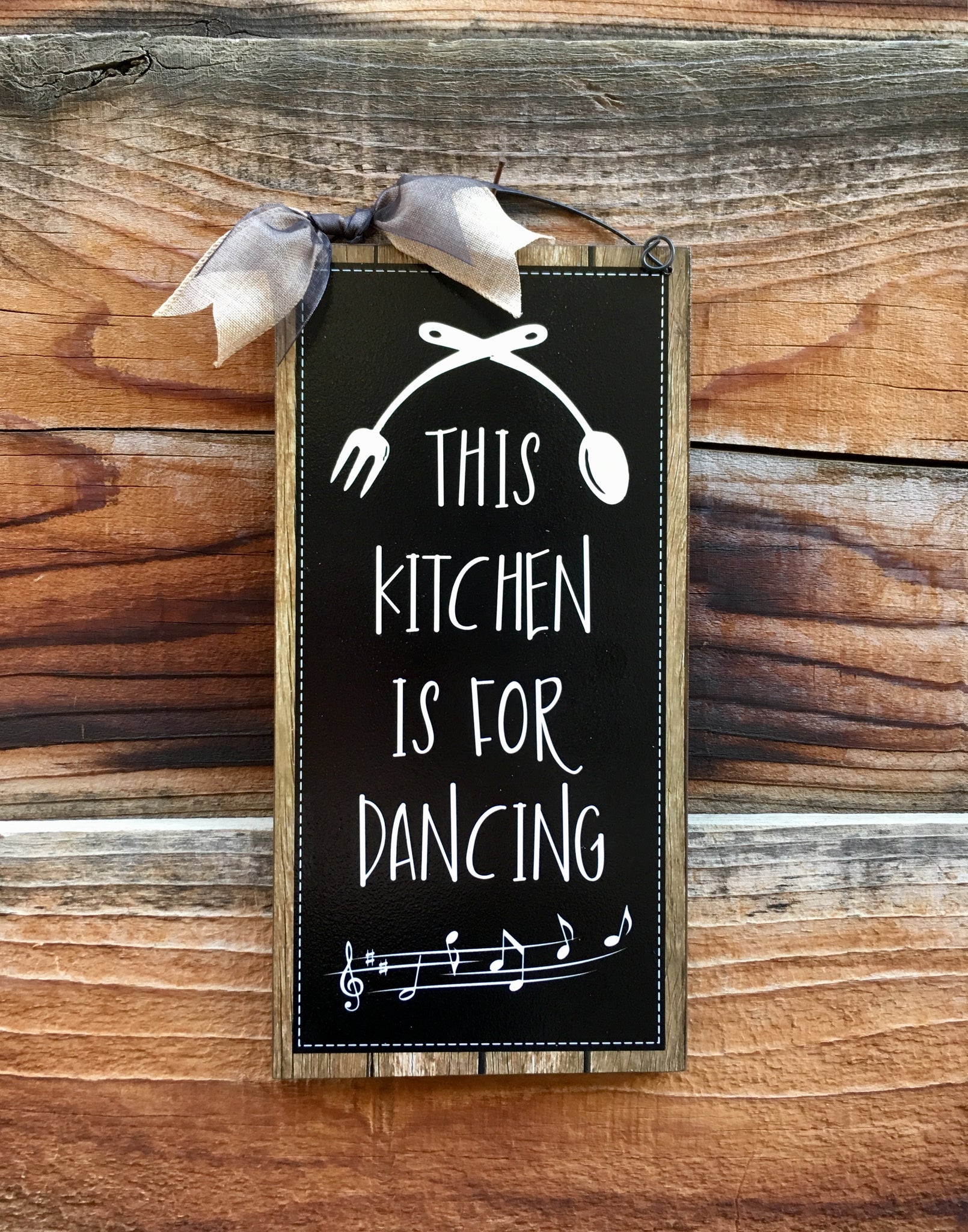 This Kitchen is for Dancing sign.