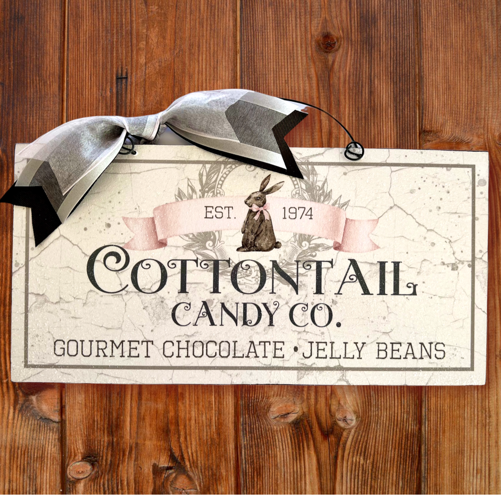 Cottontail Candy Co sign.