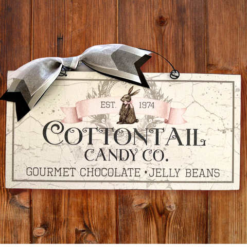Cottontail Candy Co sign.
