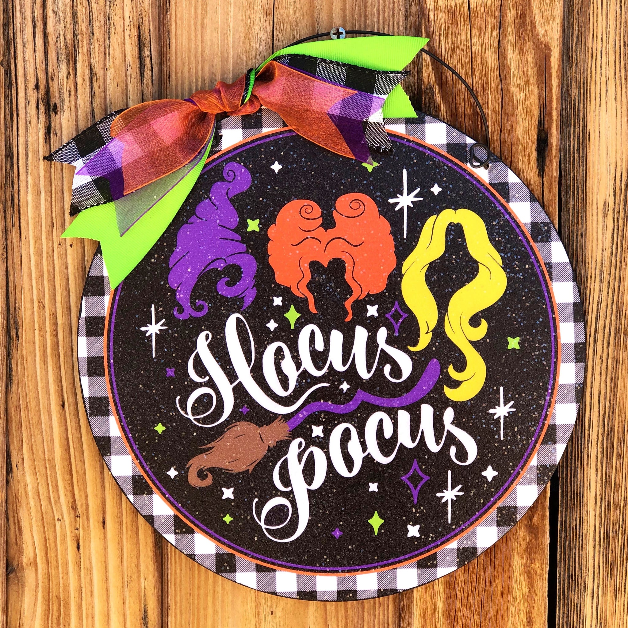 Hocus Pocus Sisters sign.