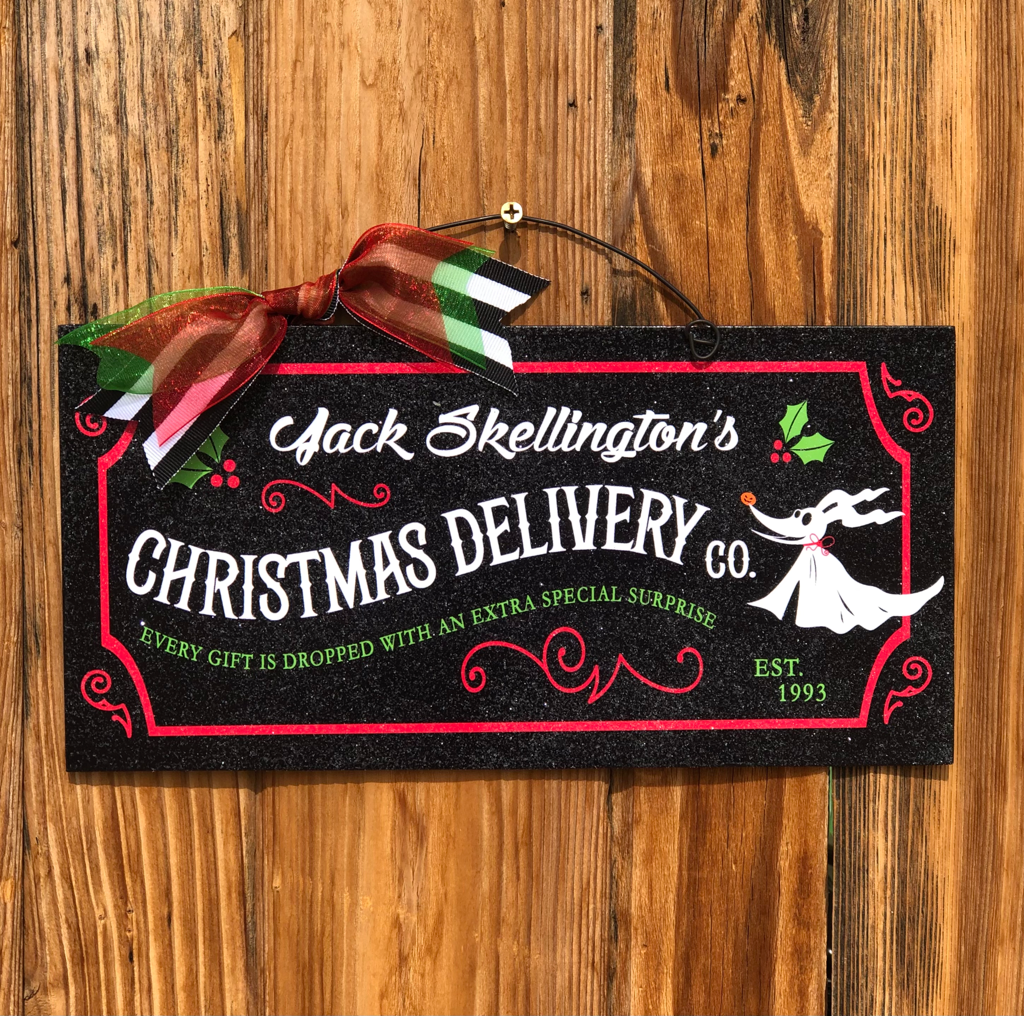 Jack Christmas Delivery sign.