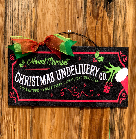 Mount Crumpit Christmas Delivery sign.