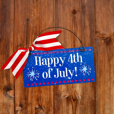 Happy 4th of July mini sign.