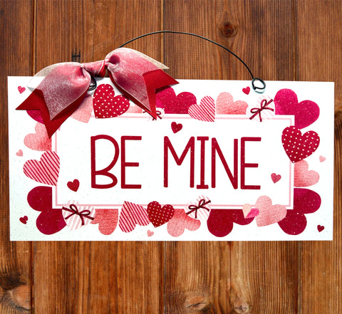 Be Mine heart sign.