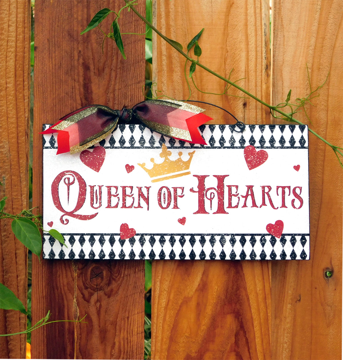 Queen of Hearts sign.