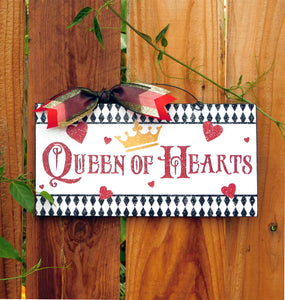 Queen of Hearts sign.