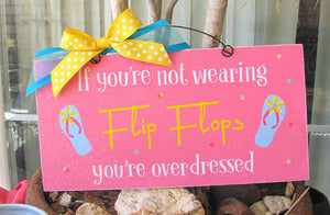 Flip Flop Summer Sign.