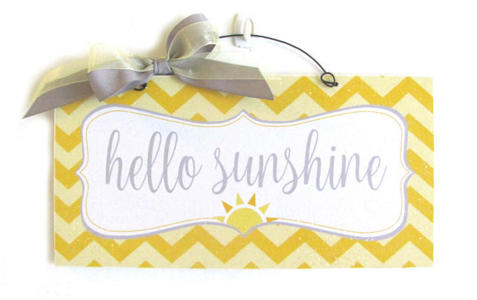 Hello Sunshine. Summer sign