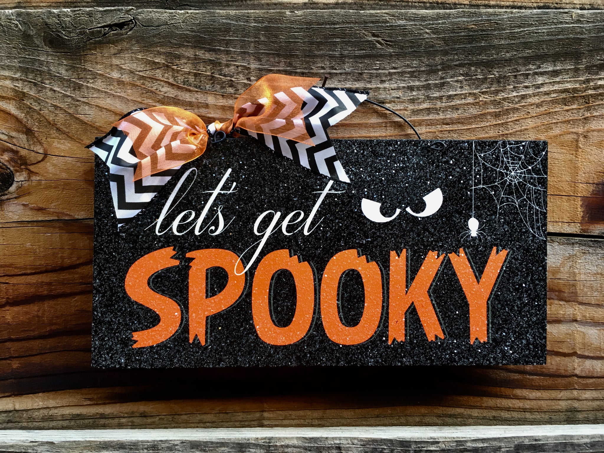 Let’s get Spooky. Halloween sign.