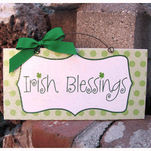 Irish Blessings. St. Patricks Day sign.