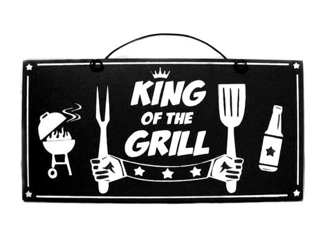 KIng of the Grill sign.