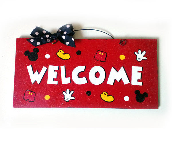 Welcome Mickey Parts sign