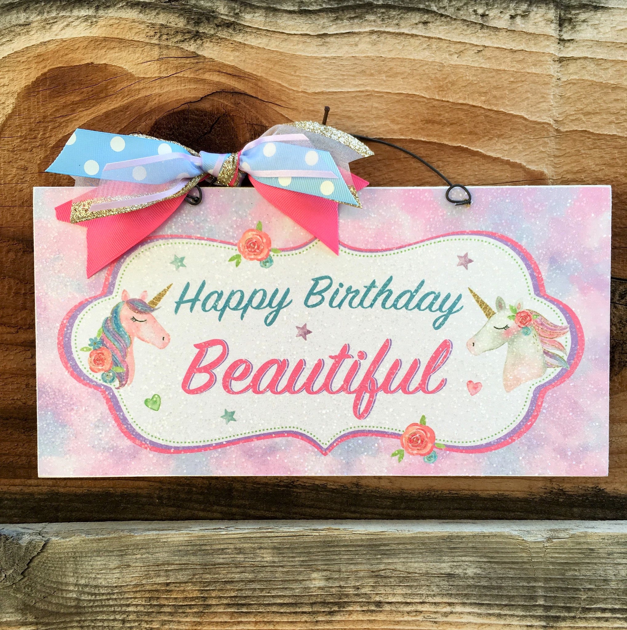 Custom Unicorn sign.