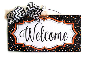 Halloween Welcome sign. Custom option.